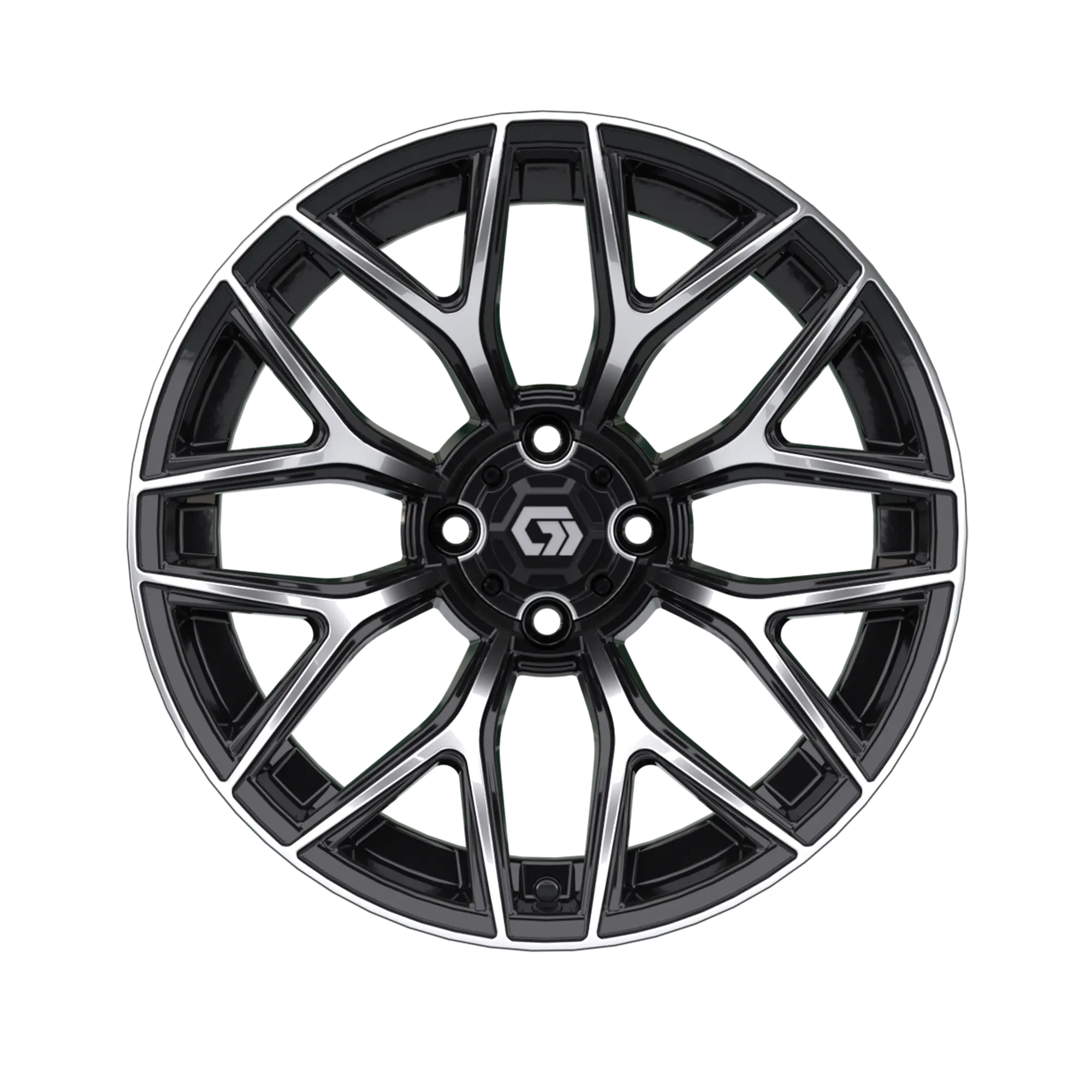 19-424 Monaco 16X7 Machined Black-Front copy
