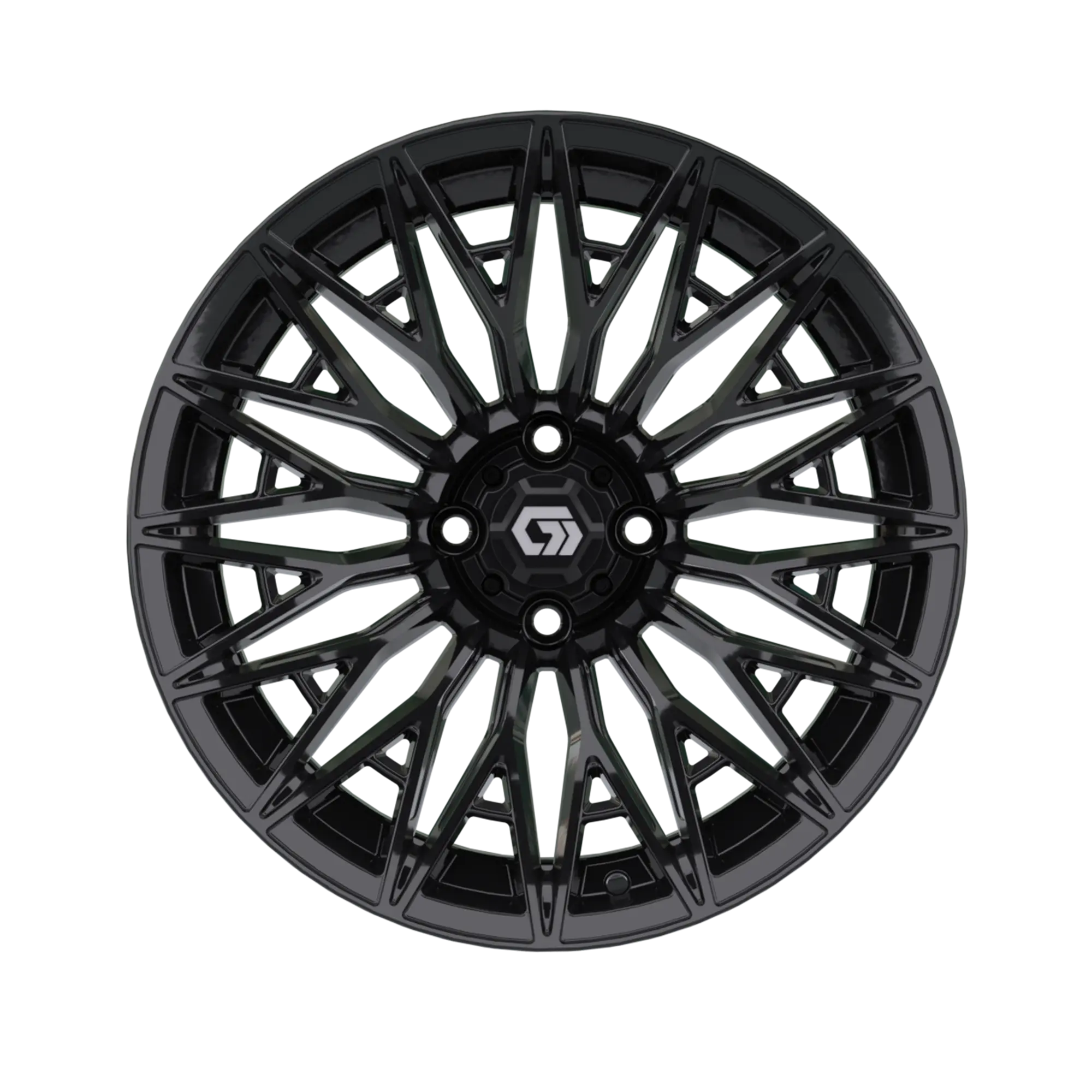 19-450 BLUR 16X7 Gloss Black-Front copy