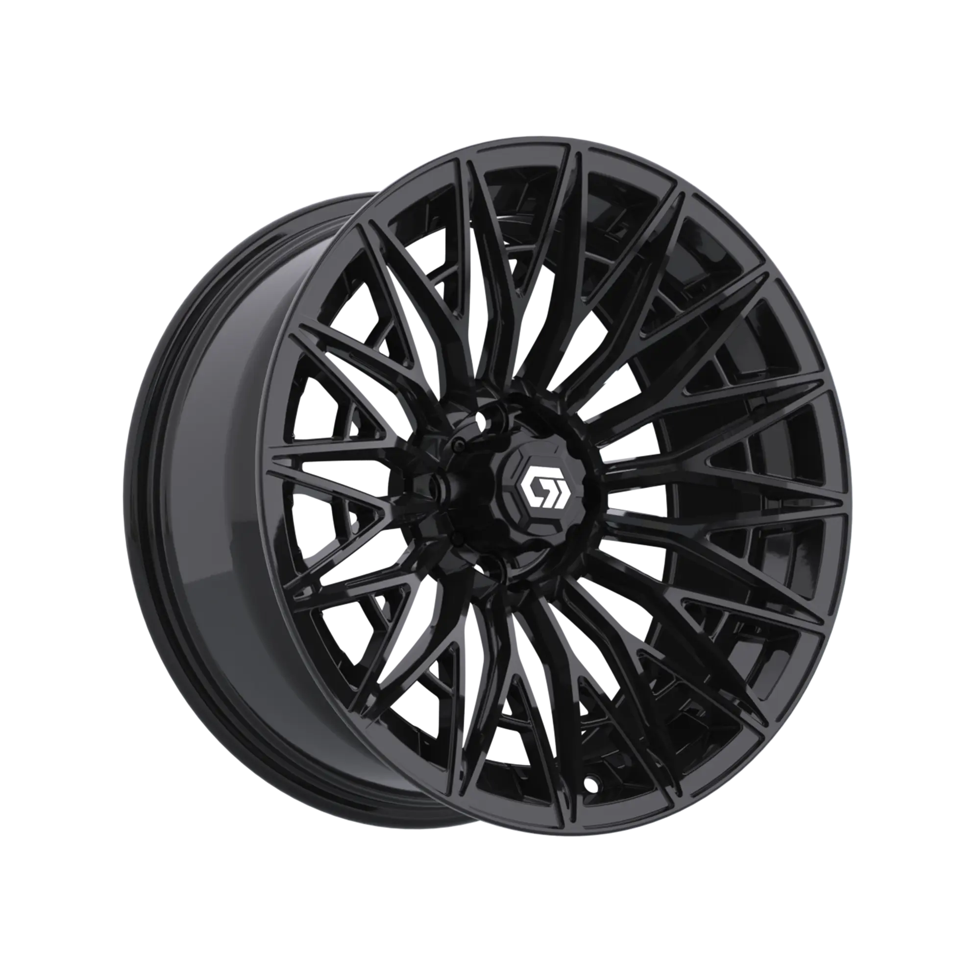 19-450 Blur 16x7 Gloss Black_3QL copy